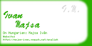 ivan majsa business card